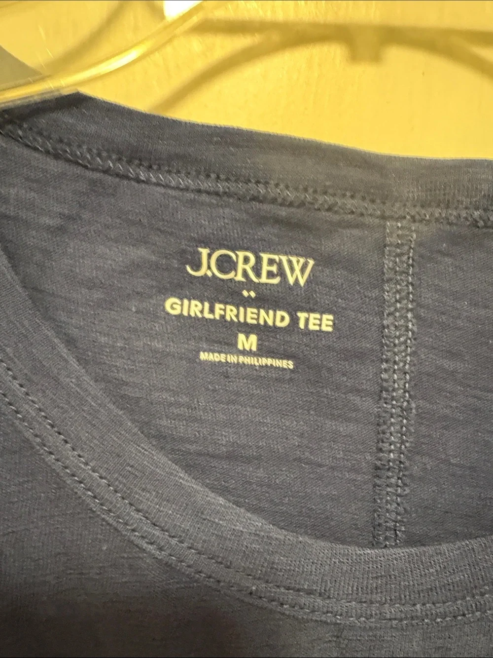 J. Crew Factory Navy Blue Girlfriend Tee Short Sleeve Crewneck Tee Medium
